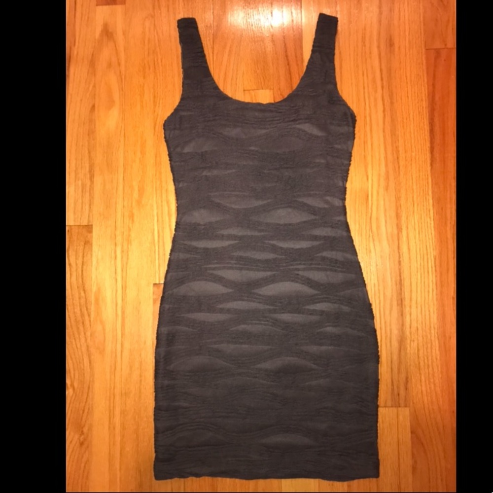 Tight gray dress